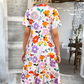 Lässiges Boho-Kleid mit V-Ausschnitt für Damen