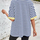 Gestreiftes Damen-T-Shirt mit entspannter Passform
