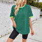Gestreiftes Damen-T-Shirt mit entspannter Passform