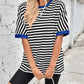 Gestreiftes Damen-T-Shirt mit entspannter Passform