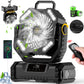 Tragbarer oszillierender Ventilator mit Fernbedienung