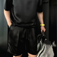 🔥Lässiger Herren-Zweiteiler: T-Shirt & Shorts in Unifarben